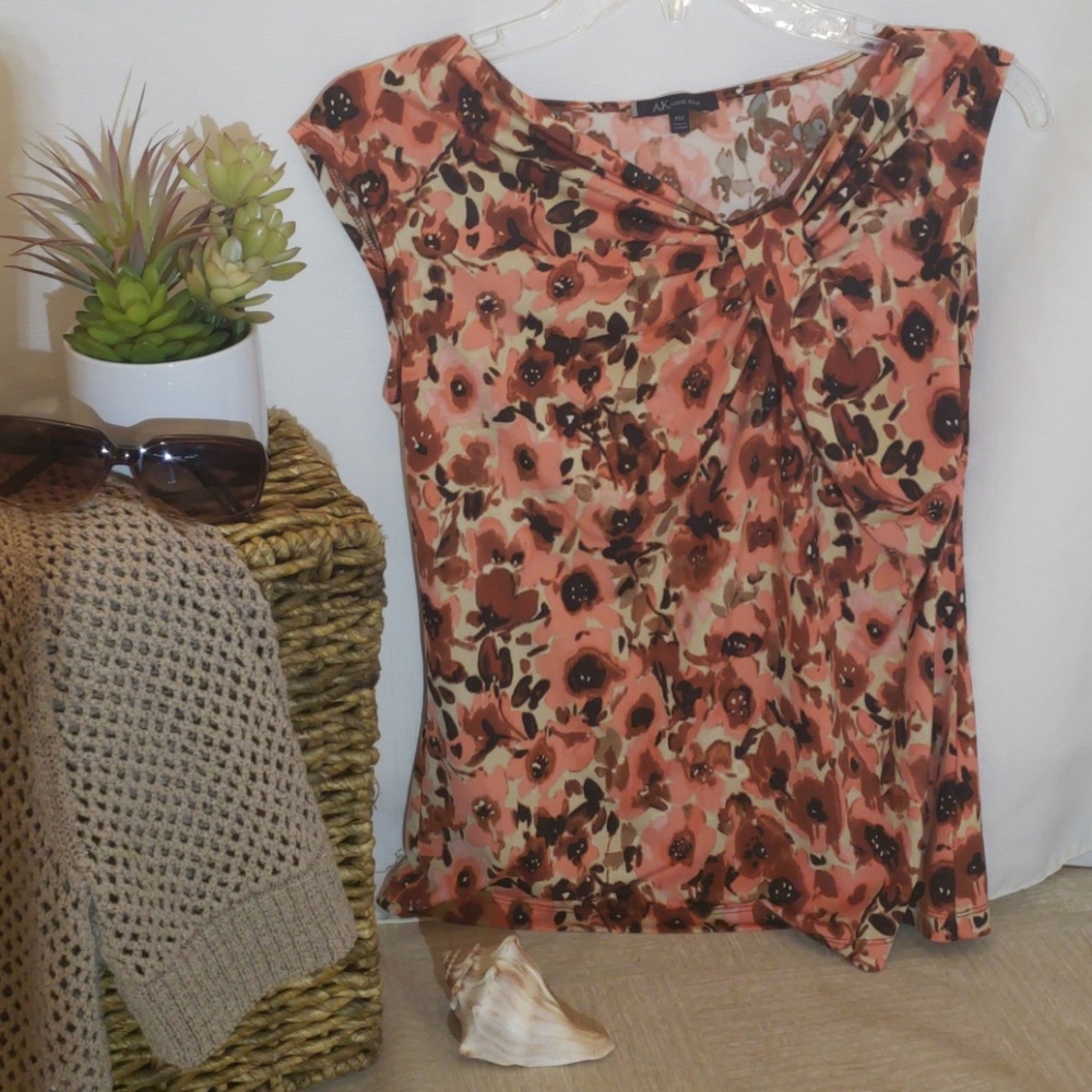 Anne Klein Ruched  Blouse - Picture 2 of 5